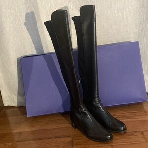 Stuart Weitzman Reserve Black Nappa Boots. Size US 6.5